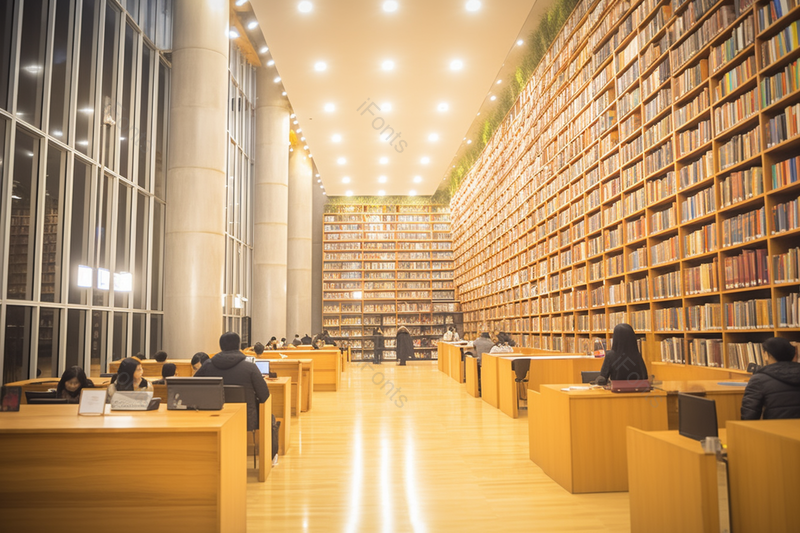 图书馆内安静的自习的大学生实拍摄影图,高清,摄影图,摄影图片,图片大全,摄影图免费下载